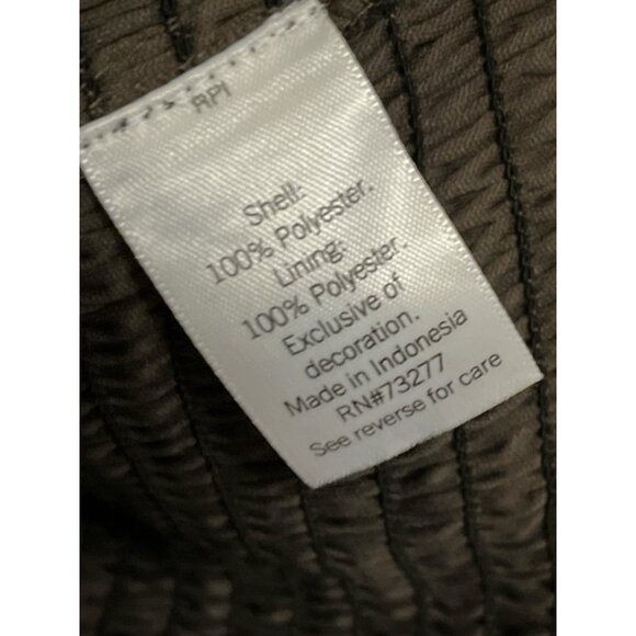 Nine West Metallic Ruffle Sleeveless Tunic Top XXL Brown Shimmer 2005 Vintage - Picture 4 of 5